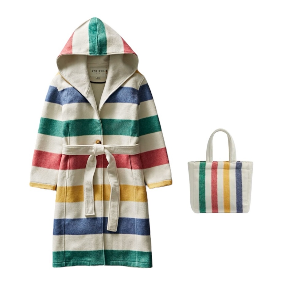 HBC Stripes Hudson’s Bay Company Blanket Coat - Picture 14 of 16